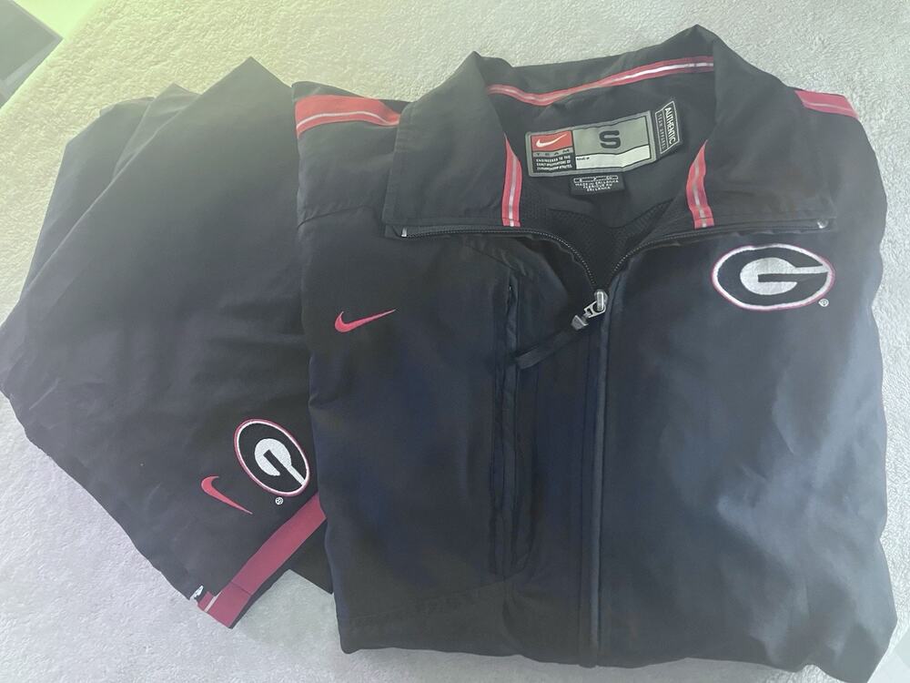Nike Team Authentic Georgia Bulldogs 2-Piece Tracksuit Set Men’s S Black/Red
